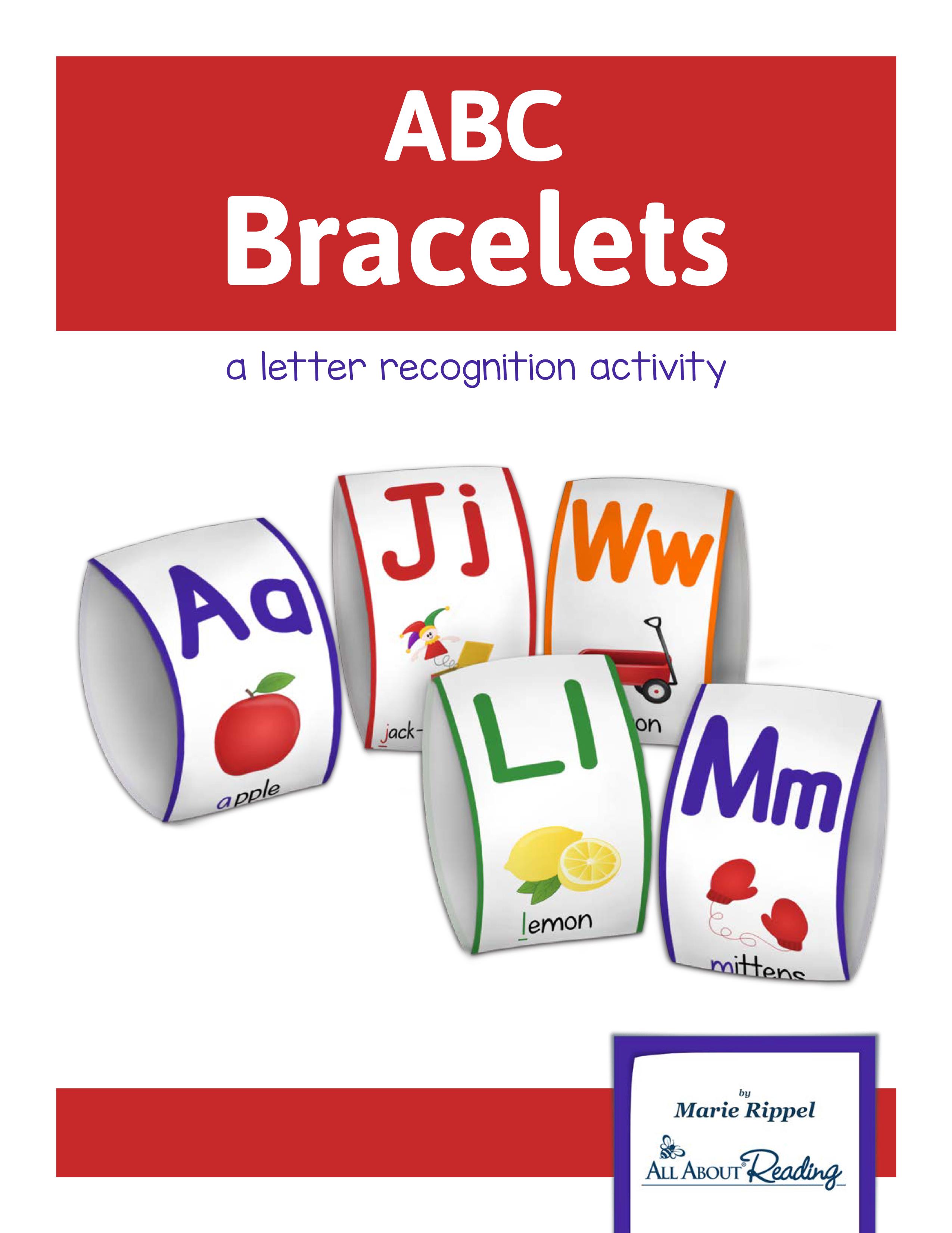 ABC Bracelets A Letter Recognition Activity