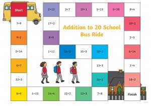 Addition to 20 School Bus Ride board game