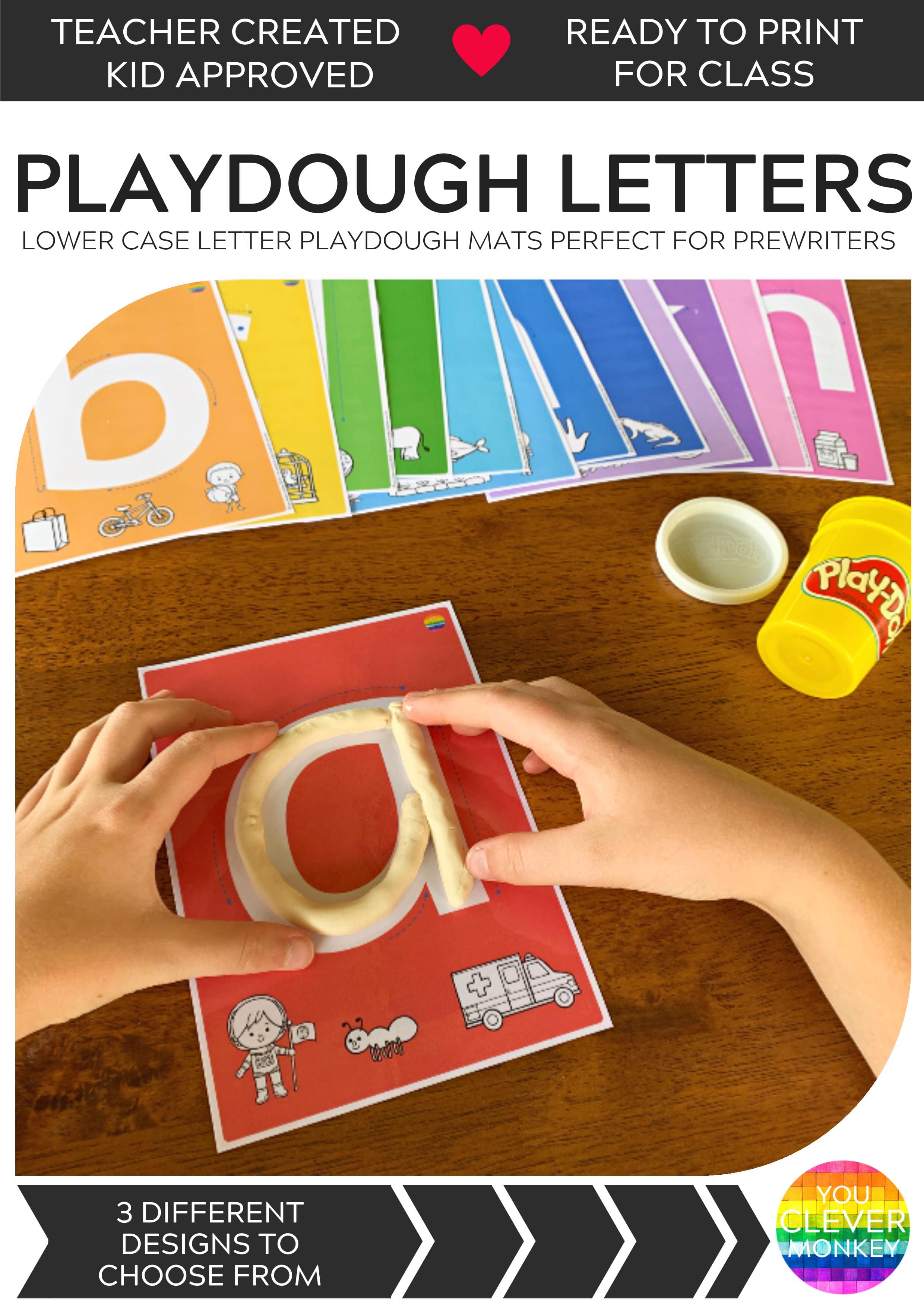 Alphabet Play-dough Letters Perfect For Children
