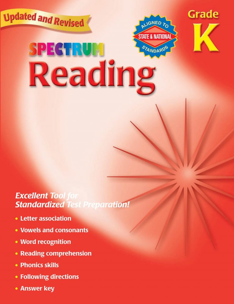 Spectrum Reading Grade Kindergarten