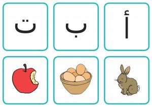 مطابقة الحروف مع الصور ممتعة لتعليم الاطفال الحروف الهجائية