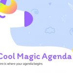 قالب Cool magic agenda بوربوبنت مفرغ لتنظيم الأعمال الشهرية