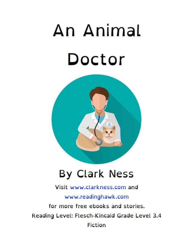 قصة An Animal Doctor لتعليم الأطفال القراءة باللغة الإنجليزية