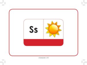بطاقات تعليمية لحرف لS مع كيفية إستخدام حرف الساكن a