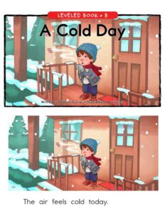 قصة A Cold Day قصة ممتعة لتعليم الأطفال القراءة باللغة الإنجليزية