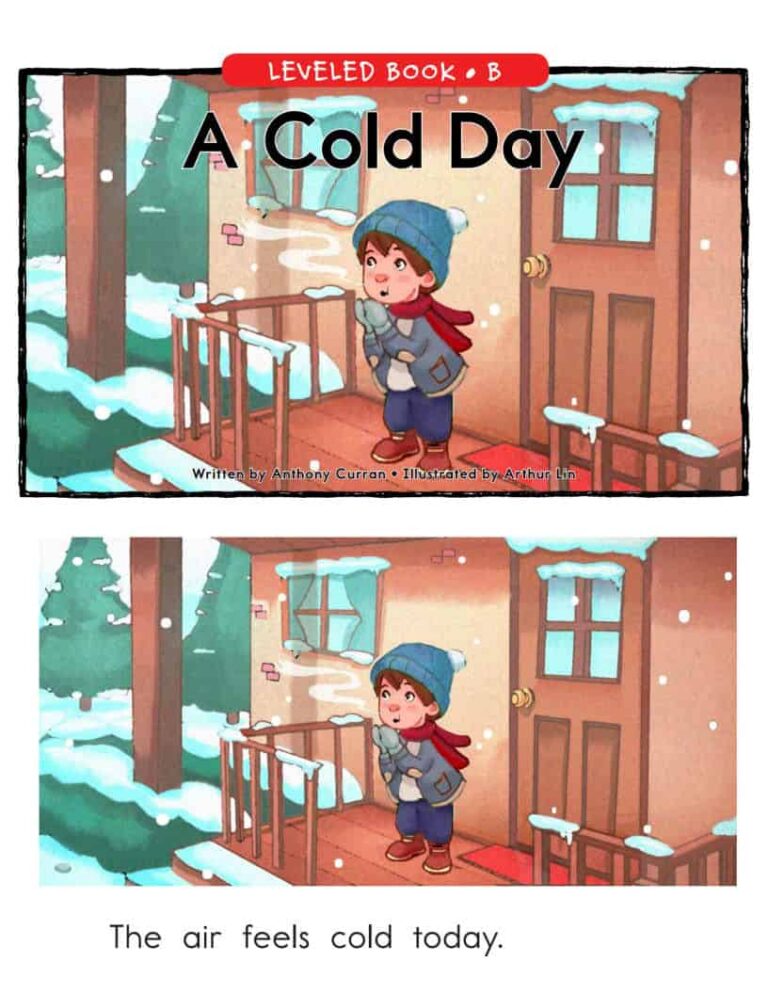 قصة A Cold Day قصة ممتعة لتعليم الأطفال القراءة باللغة الإنجليزية