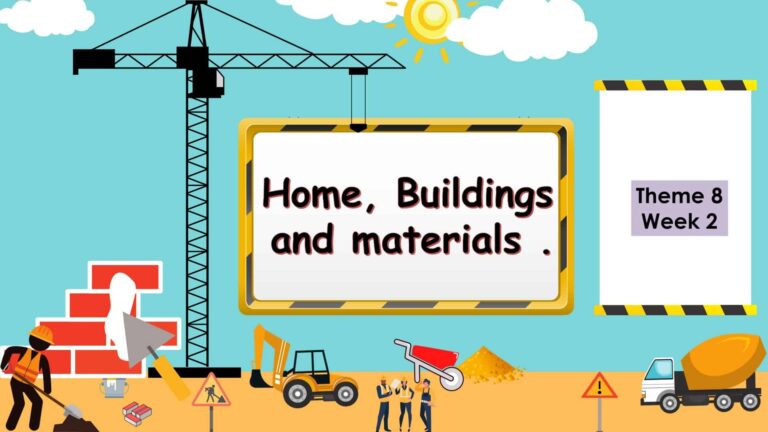 بوربوينت Home Buildings and materials لتعليم الأطفال