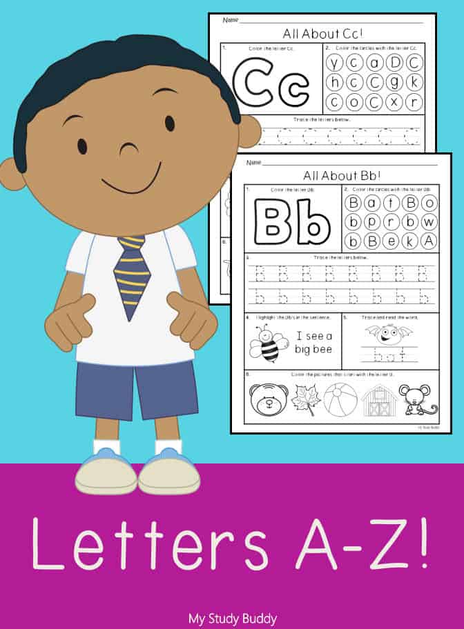 أوراق عمل مميزة لتعليم الحروف الإنجليزية من A to Z للأطفال بطريقة ممتعة