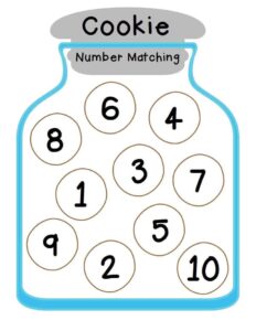نشاط Cookie Number Matching لمطابقة الأعداد من 1 إلى 10