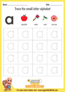 أوراق عمل لتعليم الأطفال الحروف اللغة الإنجليزية من Z to A