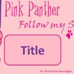 قالب Pink Panther بوربوينت مفرغ قابل للتعديل يتناسب مع المرحلة التأسيسية