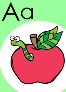 alphabet flashcards لتعليم الأطفال الحروف الإنجليزية