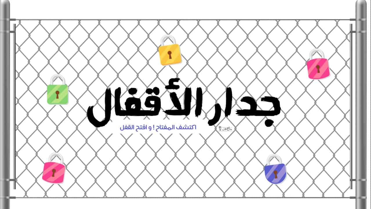 قالب لعبة جدار الأقفال بوربوينت يتناسب مع جميع المراحل التعليمية