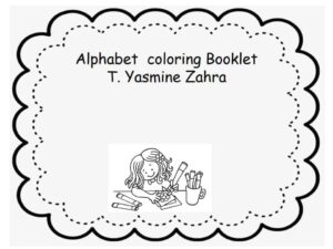 alphabet coloring booklet لتعليم الأطفال الحروف الهجائية الإنجليزية