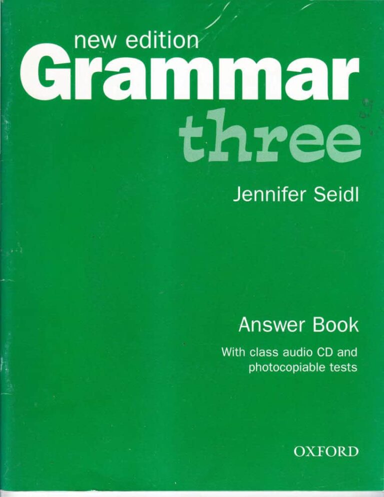Grammar Three Answering Book