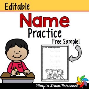 name practice worksheets