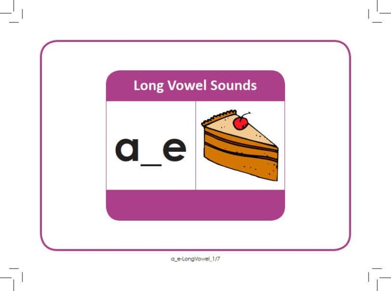 a_e Long Vowel