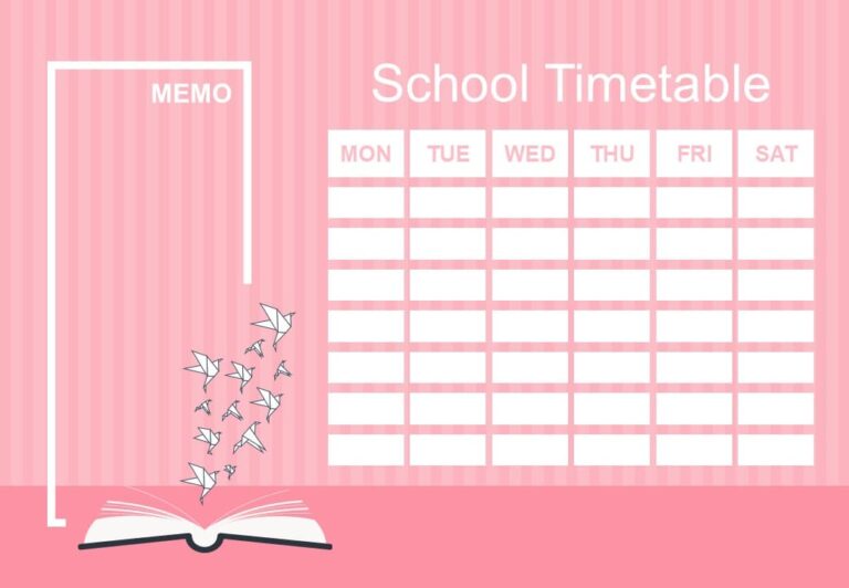 school time table