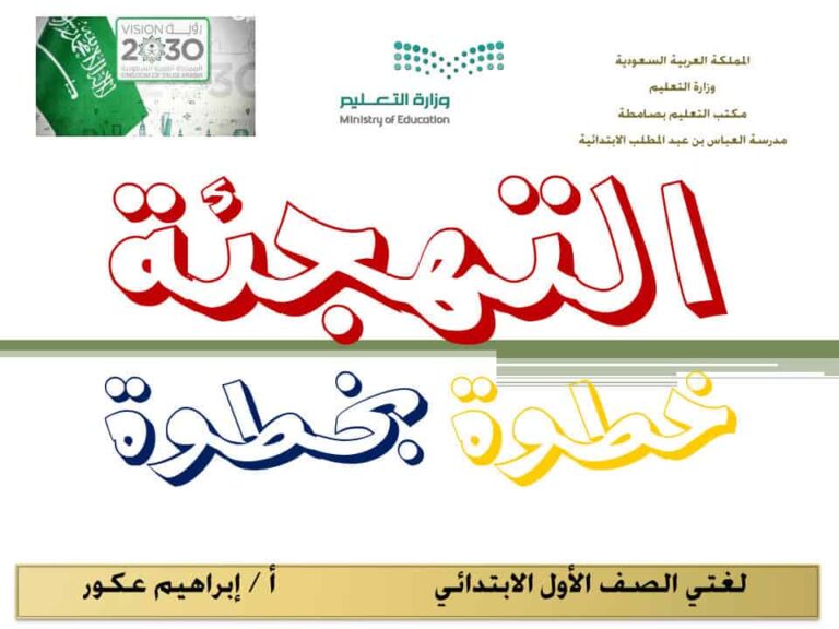 التهجئة خطوة بخطوة للطلاب
