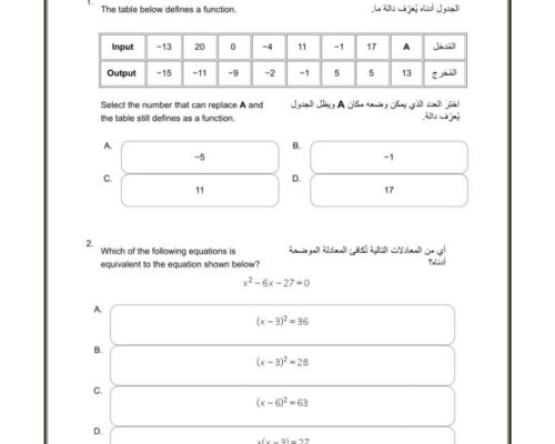 Emsat advantage math public